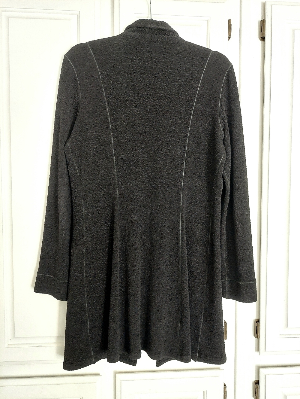 Eva Varro Barcelona Pebble Textured Knit Jacket in Black Size L - Picture 9 of 14